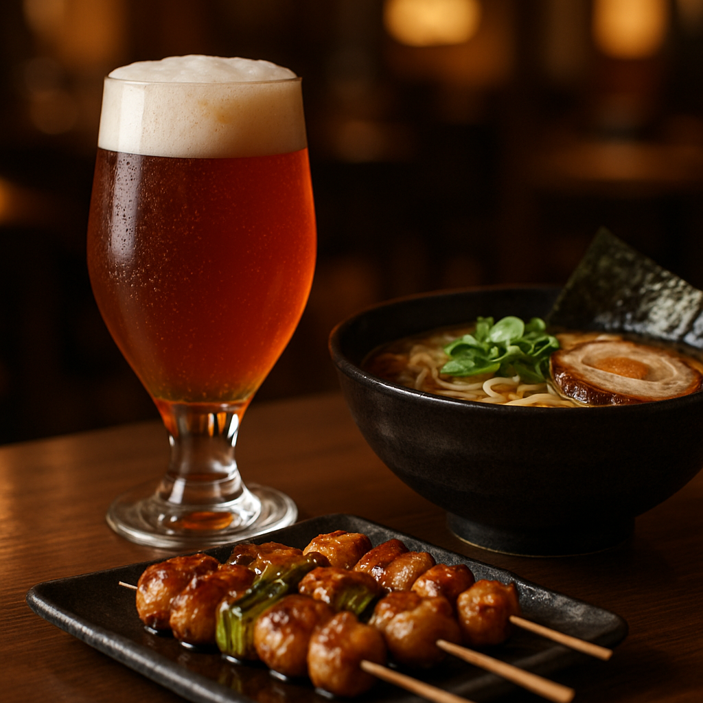 クラフトビールと焼き鳥・ラーメンのペアリング