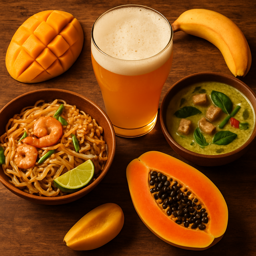 ヘイジーIPAとエスニック料理のペアリング例