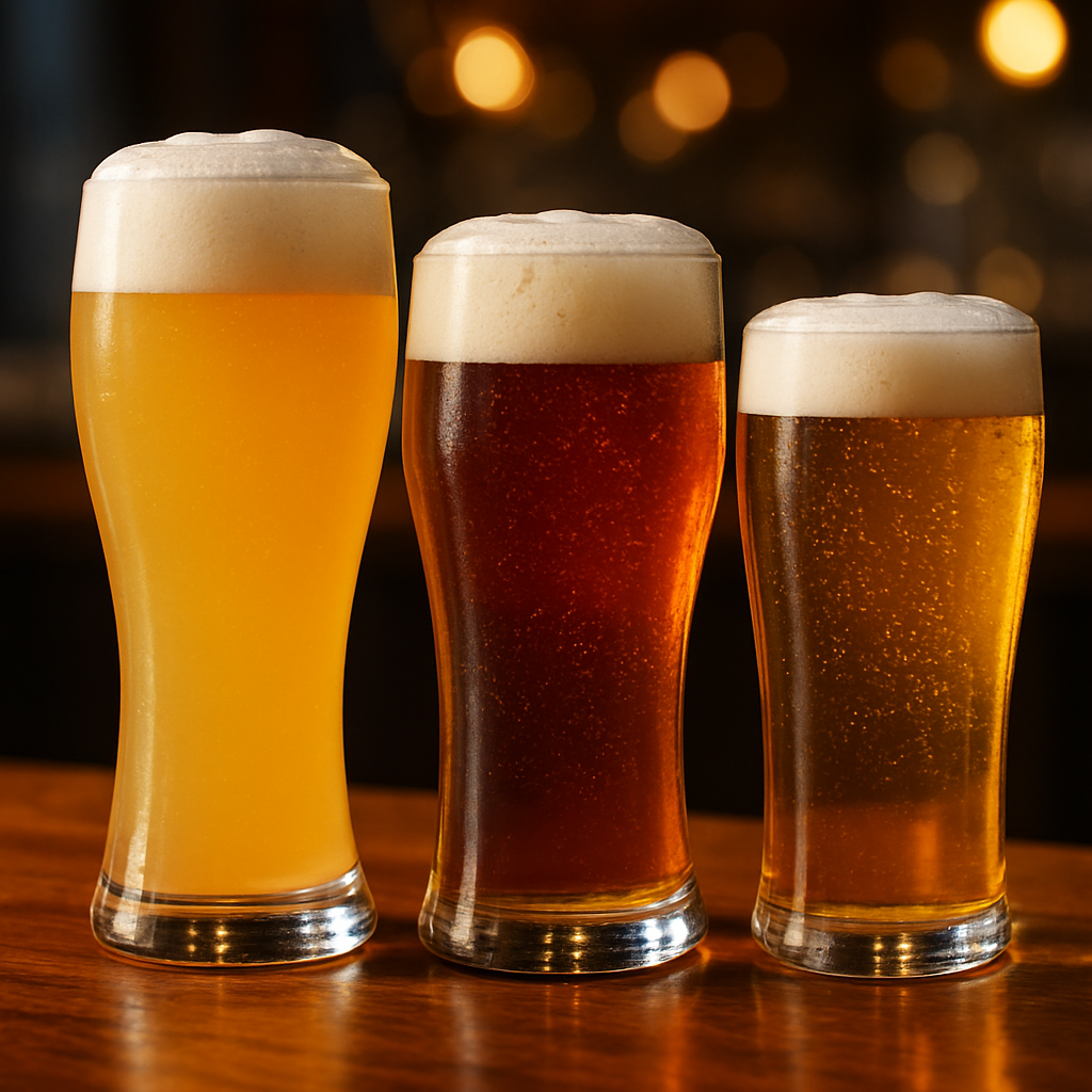 クラフトビールの種類：ヴァイツェン・ペールエール・ゴールデンエールの比較