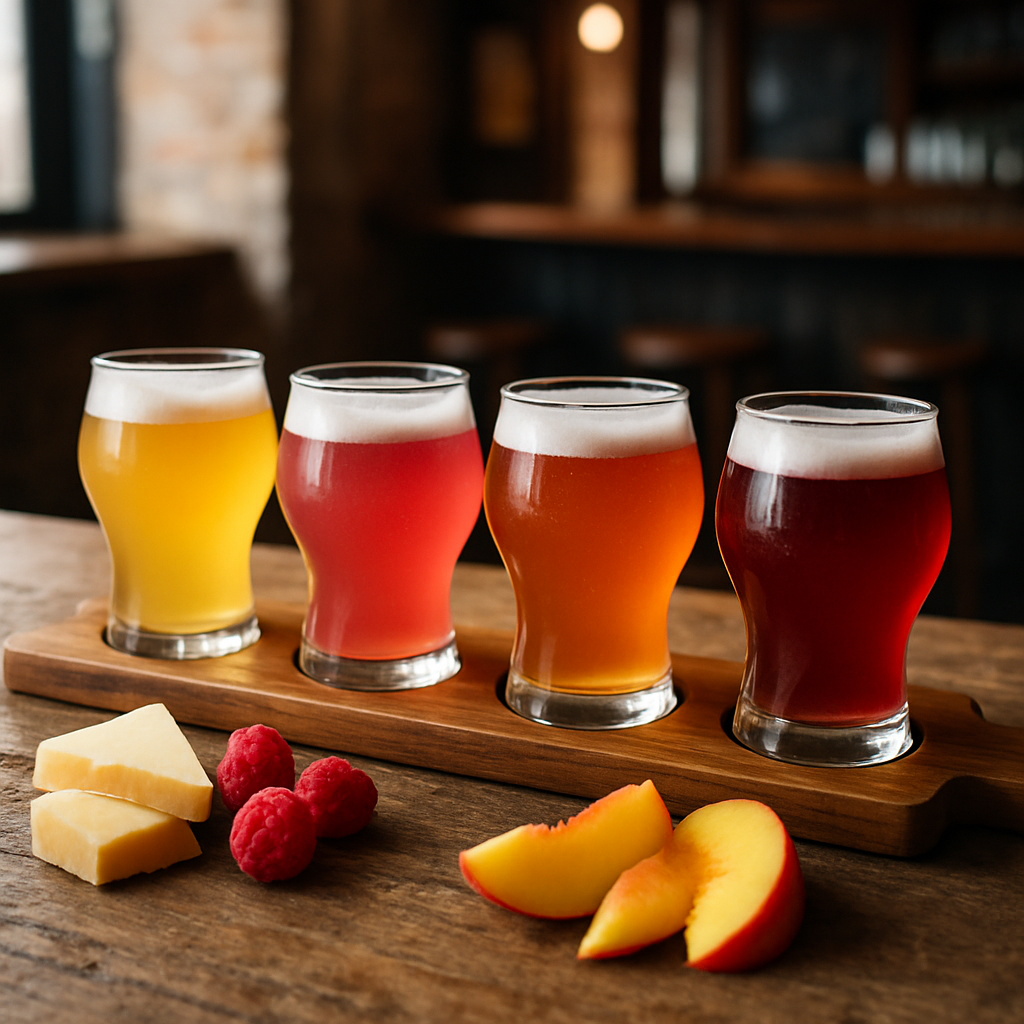 サワービールの飲み比べテイスティングパドル